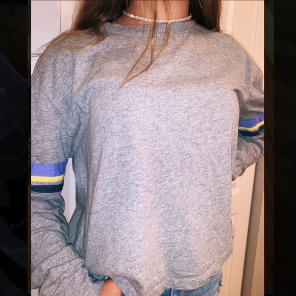 wild fable Tops - Striped Long Sleeve Boyfriend T-Shirt